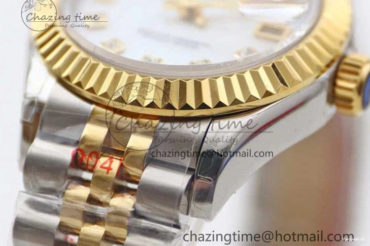 279179 TWF Best YG White SS NH05 Diamonds Bracelet Datejust Jubilee Dial 28mm Markers Edition SS on YG 0408